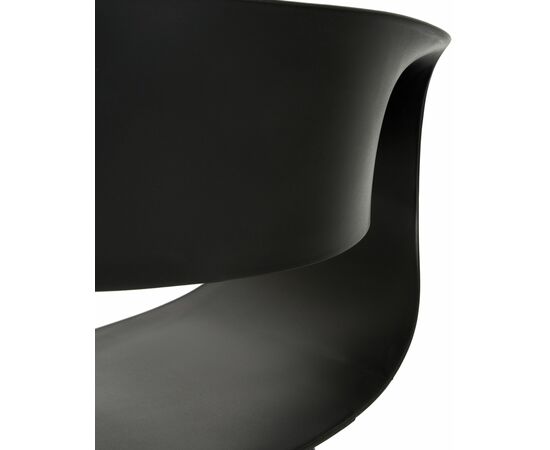 Набор 4 шт Стул обеденный DOBRIN ALIEN, ножки светлый бук, цвет чёрный (B-03), Вариант: ножки светлый бук, цвет чёрный (B-03), изображение 8 | Интернет магазин мебели и декора LifeDekor