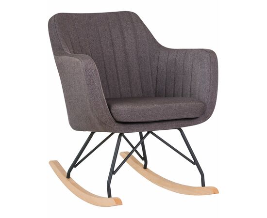 Набор 2 шт Кресло-качалка DOBRIN KIARA, серая ткань (LAR-106D-26), Вариант: серая ткань (LAR-106D-26), изображение 2 | Интернет магазин мебели и декора LifeDekor