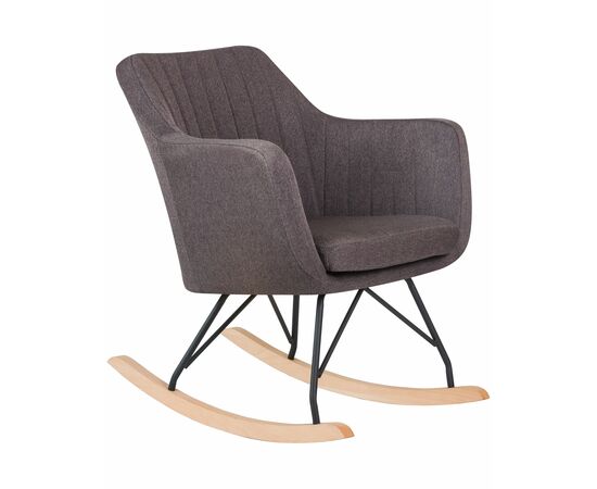 Набор 2 шт Кресло-качалка DOBRIN KIARA, серая ткань (LAR-106D-26), Вариант: серая ткань (LAR-106D-26), изображение 3 | Интернет магазин мебели и декора LifeDekor