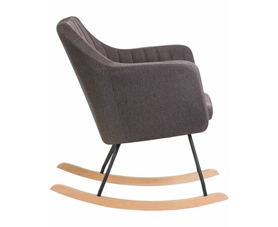 Набор 2 шт Кресло-качалка DOBRIN KIARA, серая ткань (LAR-106D-26), Вариант: серая ткань (LAR-106D-26), изображение 4 | Интернет магазин мебели и декора LifeDekor