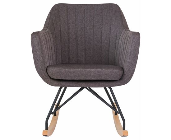 Набор 2 шт Кресло-качалка DOBRIN KIARA, серая ткань (LAR-106D-26), Вариант: серая ткань (LAR-106D-26), изображение 7 | Интернет магазин мебели и декора LifeDekor