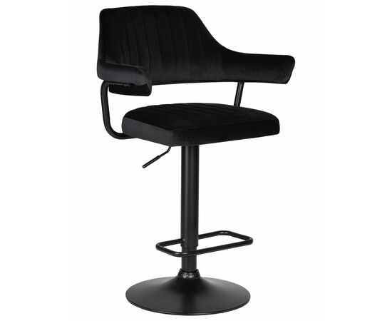 Набор 2 шт Стул барный DOBRIN CHARLY BLACK, черный велюр (MJ9-101), Вариант: черный велюр (MJ9-101), изображение 2 | Интернет магазин мебели и декора LifeDekor