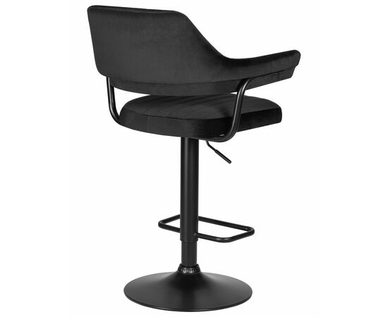 Набор 2 шт Стул барный DOBRIN CHARLY BLACK, черный велюр (MJ9-101), Вариант: черный велюр (MJ9-101), изображение 5 | Интернет магазин мебели и декора LifeDekor