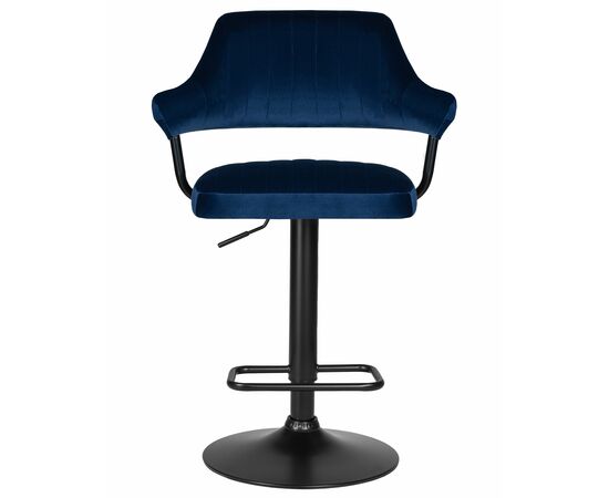 Набор 2 шт Стул барный DOBRIN CHARLY BLACK, синий велюр (MJ9-117), Вариант: синий велюр (MJ9-117), изображение 7 | Интернет магазин мебели и декора LifeDekor