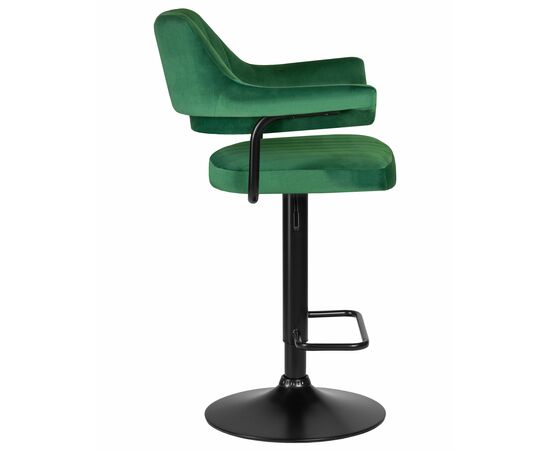 Набор 2 шт Стул барный DOBRIN CHARLY BLACK, зеленый велюр (MJ9-88), Вариант: зеленый велюр (MJ9-88), изображение 4 | Интернет магазин мебели и декора LifeDekor