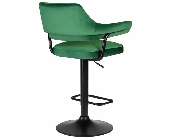 Набор 2 шт Стул барный DOBRIN CHARLY BLACK, зеленый велюр (MJ9-88), Вариант: зеленый велюр (MJ9-88), изображение 5 | Интернет магазин мебели и декора LifeDekor