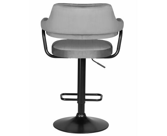 Набор 2 шт Стул барный DOBRIN CHARLY BLACK, серый велюр (MJ9-75), Вариант: серый велюр (MJ9-75), изображение 6 | Интернет магазин мебели и декора LifeDekor