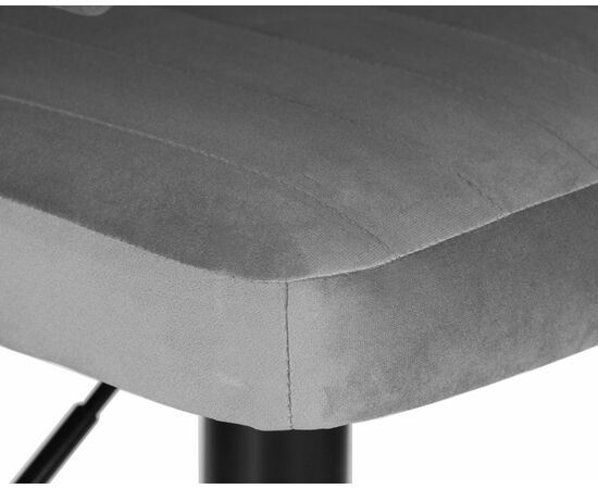 Набор 2 шт Стул барный DOBRIN CHARLY BLACK, серый велюр (MJ9-75), Вариант: серый велюр (MJ9-75), изображение 8 | Интернет магазин мебели и декора LifeDekor