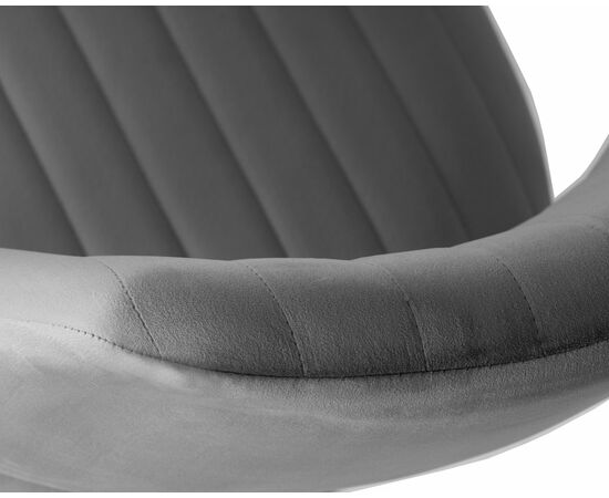 Набор 2 шт Стул барный DOBRIN CHARLY BLACK, серый велюр (MJ9-75), Вариант: серый велюр (MJ9-75), изображение 9 | Интернет магазин мебели и декора LifeDekor