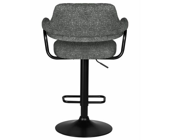 Набор 2 шт Стул барный DOBRIN CHARLY BLACK, серый твид (LEO11), Вариант: серый твид (LEO11), изображение 6 | Интернет магазин мебели и декора LifeDekor