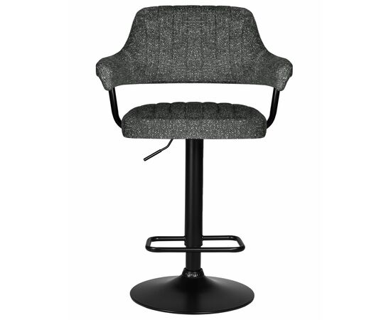 Набор 2 шт Стул барный DOBRIN CHARLY BLACK, серый твид (LEO11), Вариант: серый твид (LEO11), изображение 7 | Интернет магазин мебели и декора LifeDekor