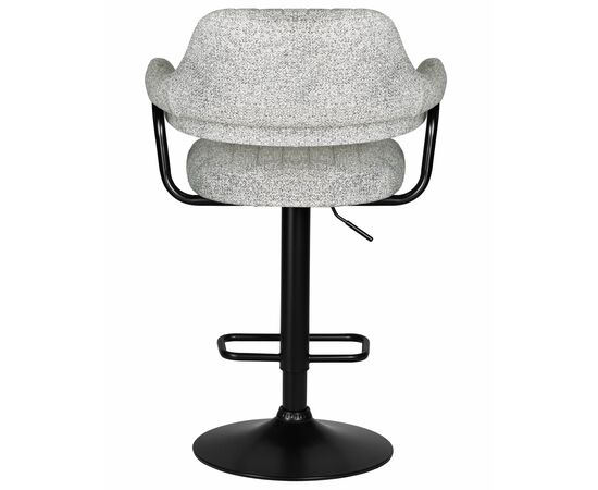 Набор 2 шт Стул барный DOBRIN CHARLY BLACK, светло-серый твид (LEO04), Вариант: светло-серый твид (LEO04), изображение 6 | Интернет магазин мебели и декора LifeDekor