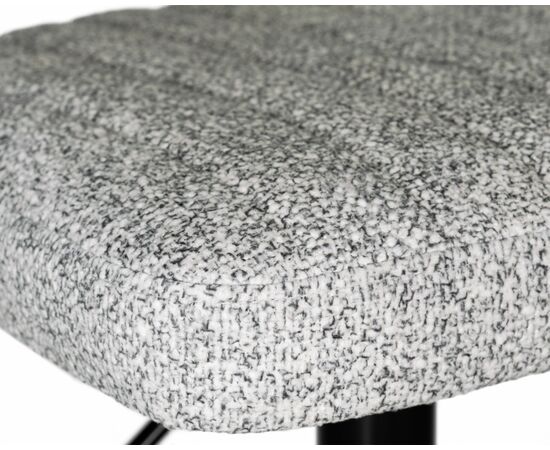 Набор 2 шт Стул барный DOBRIN CHARLY BLACK, светло-серый твид (LEO04), Вариант: светло-серый твид (LEO04), изображение 8 | Интернет магазин мебели и декора LifeDekor