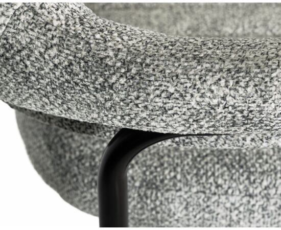 Набор 2 шт Стул барный DOBRIN CHARLY BLACK, светло-серый твид (LEO04), Вариант: светло-серый твид (LEO04), изображение 9 | Интернет магазин мебели и декора LifeDekor