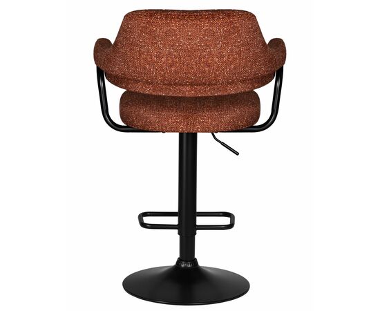 Набор 2 шт Стул барный DOBRIN CHARLY BLACK, терракотовый твид (LEO56), Вариант: терракотовый твид (LEO56), изображение 6 | Интернет магазин мебели и декора LifeDekor