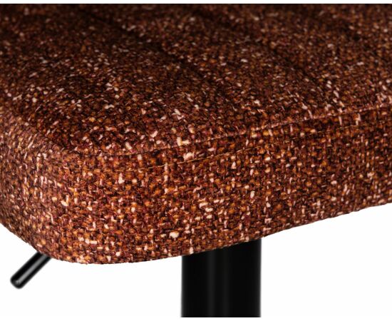 Набор 2 шт Стул барный DOBRIN CHARLY BLACK, терракотовый твид (LEO56), Вариант: терракотовый твид (LEO56), изображение 8 | Интернет магазин мебели и декора LifeDekor