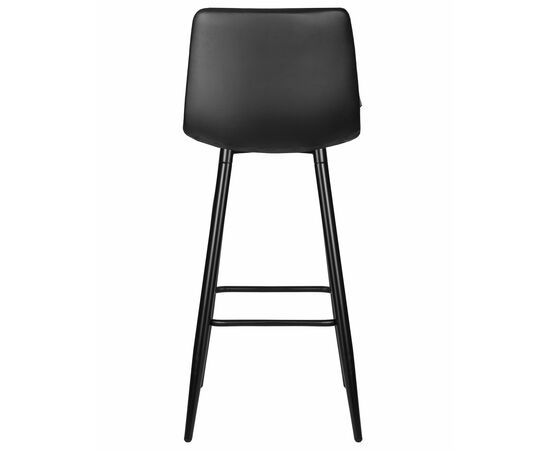 Набор 2 шт Стул барный DOBRIN NICOLE, черные матовые ножки, черная экокожа (P-01), Вариант: черные матовые ножки, чёрная экокожа (P-01), изображение 6 | Интернет магазин мебели и декора LifeDekor