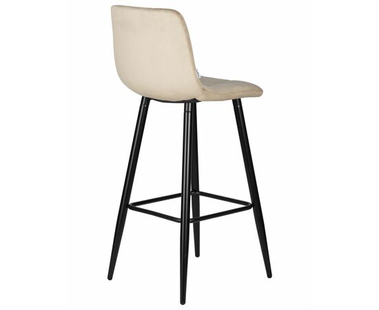 Набор 2 шт Стул барный DOBRIN NICOLE, черные матовые ножки, мокко велюр (108-104), Вариант: черные матовые ножки, мокко велюр (108-104), изображение 5 | Интернет магазин мебели и декора LifeDekor