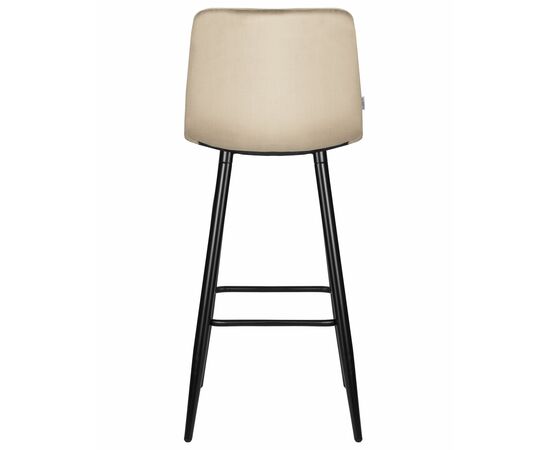 Набор 2 шт Стул барный DOBRIN NICOLE, черные матовые ножки, мокко велюр (108-104), Вариант: черные матовые ножки, мокко велюр (108-104), изображение 6 | Интернет магазин мебели и декора LifeDekor