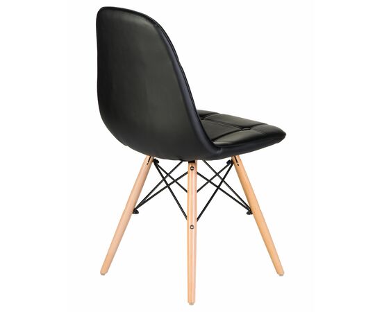 Набор 4 шт Стул обеденный DOBRIN BENNET, ножки светлый бук, чёрный, Вариант: ножки светлый бук, чёрный, изображение 5 | Интернет магазин мебели и декора LifeDekor