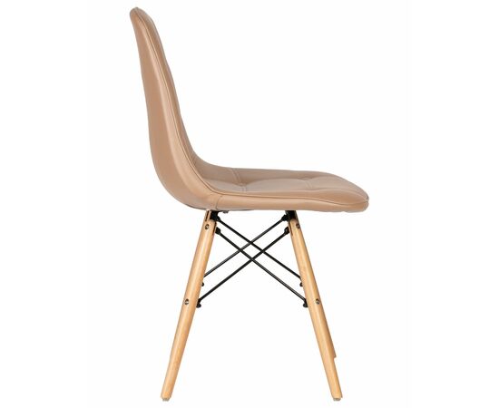 Набор 4 шт Стул обеденный DOBRIN BENNET, ножки светлый бук, коричневый, Вариант: ножки светлый бук, коричневый, изображение 5 | Интернет магазин мебели и декора LifeDekor