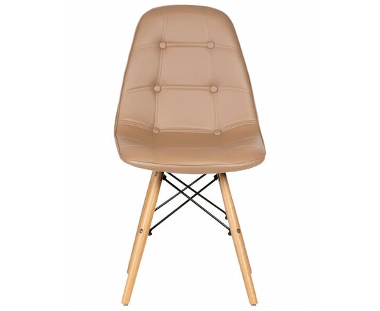 Набор 4 шт Стул обеденный DOBRIN BENNET, ножки светлый бук, коричневый, Вариант: ножки светлый бук, коричневый, изображение 7 | Интернет магазин мебели и декора LifeDekor