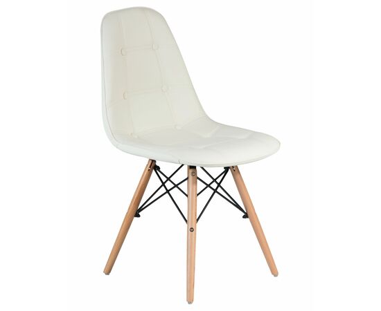 Набор 4 шт Стул обеденный DOBRIN BENNET, ножки светлый бук, кремовый, Вариант: ножки светлый бук, кремовый, изображение 3 | Интернет магазин мебели и декора LifeDekor