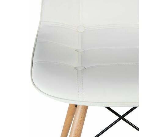 Набор 4 шт Стул обеденный DOBRIN BENNET, ножки светлый бук, кремовый, Вариант: ножки светлый бук, кремовый, изображение 8 | Интернет магазин мебели и декора LifeDekor