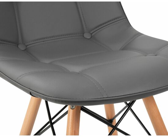 Набор 4 шт Стул обеденный DOBRIN BENNET, ножки светлый бук, серый, Вариант: ножки светлый бук, серый, изображение 9 | Интернет магазин мебели и декора LifeDekor