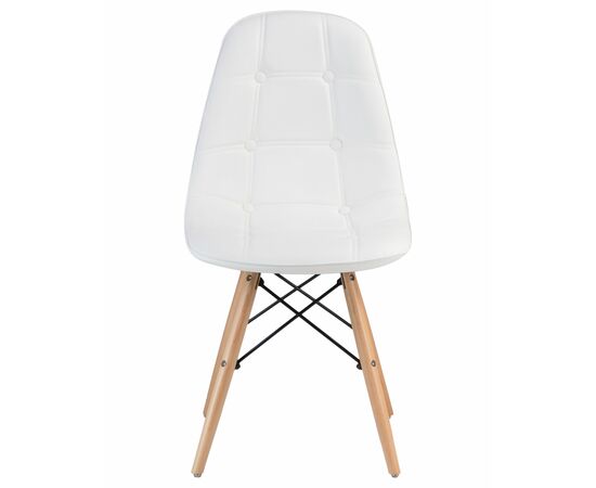 Набор 4 шт Стул обеденный DOBRIN BENNET, ножки светлый бук, белый, Вариант: ножки светлый бук, белый, изображение 7 | Интернет магазин мебели и декора LifeDekor