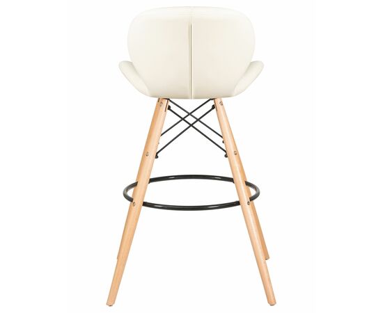 Набор 2 шт Стул барный DOBRIN BUTTERFLY BAR, ножки светлый бук, цвет кремовый, Вариант: ножки светлый бук, цвет кремовый, изображение 5 | Интернет магазин мебели и декора LifeDekor