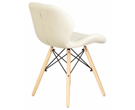 Набор 4 шт Стул обеденный DOBRIN BUTTERFLY, ножки светлый бук, цвет сиденья кремовый, Вариант: ножки светлый бук, цвет сиденья кремовый, изображение 5 | Интернет магазин мебели и декора LifeDekor