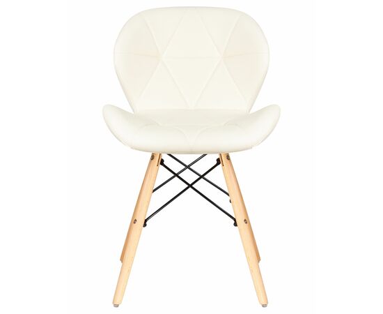 Набор 4 шт Стул обеденный DOBRIN BUTTERFLY, ножки светлый бук, цвет сиденья кремовый, Вариант: ножки светлый бук, цвет сиденья кремовый, изображение 7 | Интернет магазин мебели и декора LifeDekor