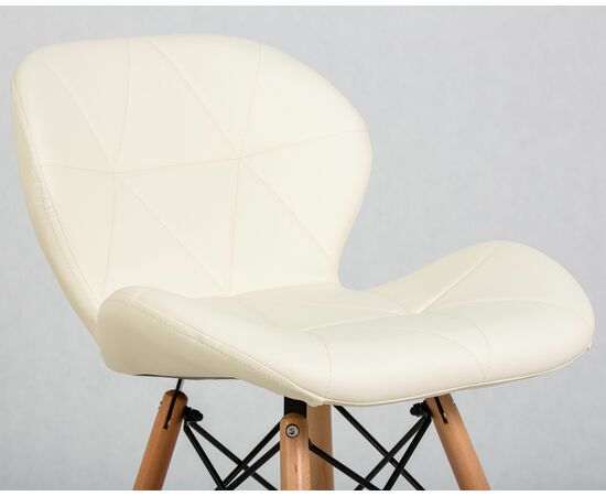 Набор 4 шт Стул обеденный DOBRIN BUTTERFLY, ножки светлый бук, цвет сиденья кремовый, Вариант: ножки светлый бук, цвет сиденья кремовый, изображение 10 | Интернет магазин мебели и декора LifeDekor