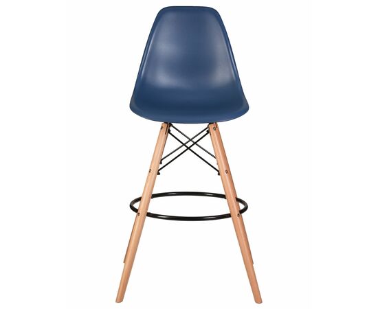 Набор 2 шт Стул барный DOBRIN DSW BAR, ножки светлый бук, цвет тёмно-синий (BE-12), Вариант: ножки светлый бук, цвет тёмно-синий (BE-12), изображение 7 | Интернет магазин мебели и декора LifeDekor