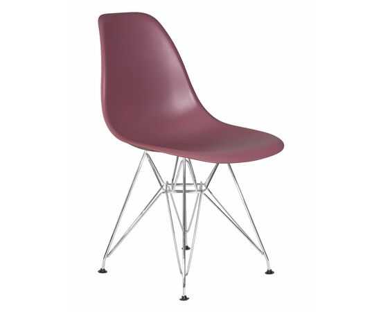 Набор 4 шт Стул обеденный DOBRIN DSR, ножки хром, цвет пыльная роза (NX-P-11), Вариант: ножки хром, цвет пыльная роза (NX-P-11), изображение 3 | Интернет магазин мебели и декора LifeDekor