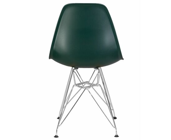 Набор 4 шт Стул обеденный DOBRIN DSR, ножки хром, цвет тёмно-зеленый (G-13), Вариант: ножки хром, цвет тёмно-зеленый (G-13), изображение 6 | Интернет магазин мебели и декора LifeDekor