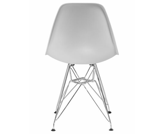 Набор 4 шт Стул обеденный DOBRIN DSR, ножки хром, цвет светло-серый (GR-01), Вариант: ножки хром, цвет светло-серый (GR-01), изображение 6 | Интернет магазин мебели и декора LifeDekor