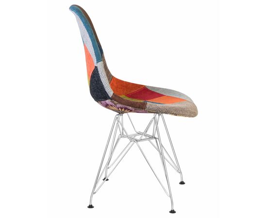 Набор 4 шт Стул обеденный DOBRIN DSR, ножки хром, цвет мозайка, Вариант: ножки хром, цвет мозайка, изображение 4 | Интернет магазин мебели и декора LifeDekor