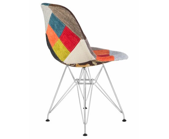 Набор 4 шт Стул обеденный DOBRIN DSR, ножки хром, цвет мозайка, Вариант: ножки хром, цвет мозайка, изображение 5 | Интернет магазин мебели и декора LifeDekor