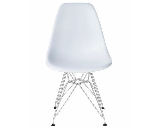 Набор 4 шт Стул обеденный DOBRIN DSR, ножки хром, цвет белый (W-02), Вариант: ножки хром, цвет белый (W-02), изображение 7 | Интернет магазин мебели и декора LifeDekor