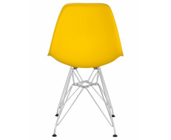 Набор 4 шт Стул обеденный DOBRIN DSR, ножки хром, цвет желтый (Y-01), Вариант: ножки хром, цвет желтый (Y-01), изображение 6 | Интернет магазин мебели и декора LifeDekor