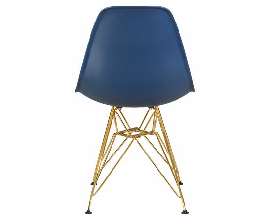 Набор 4 шт Стул обеденный DOBRIN DSR, ножки золотые, цвет тёмно-синий (BE-12), Вариант: ножки золотые, цвет тёмно-синий (BE-12), изображение 6 | Интернет магазин мебели и декора LifeDekor