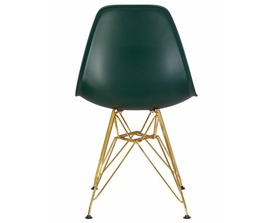 Набор 4 шт Стул обеденный DOBRIN DSR, ножки золотые, цвет тёмно-зеленый (G-13), Вариант: ножки золотые, цвет тёмно-зеленый (G-13), изображение 6 | Интернет магазин мебели и декора LifeDekor