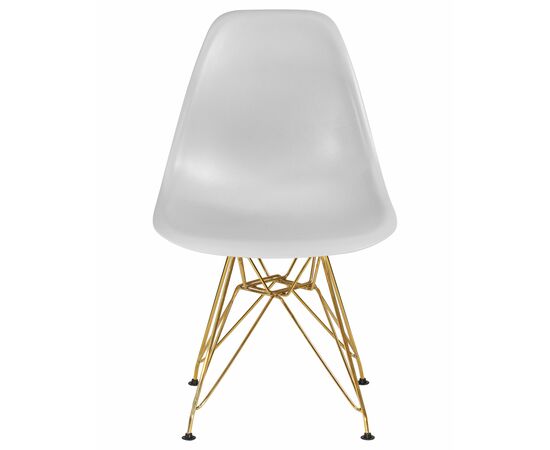 Набор 4 шт Стул обеденный DOBRIN DSR, ножки золотые, цвет светло-серый (GR-01), Вариант: ножки золотые, цвет светло-серый (GR-01), изображение 7 | Интернет магазин мебели и декора LifeDekor