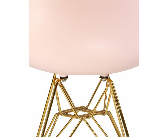 Набор 4 шт Стул обеденный DOBRIN DSR, ножки золотые, цвет светло-розовый (PK-02), Вариант: ножки золотые, цвет светло-розовый (PK-02), изображение 9 | Интернет магазин мебели и декора LifeDekor