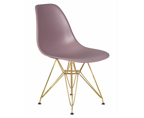 Набор 4 шт Стул обеденный DOBRIN DSR, ножки золотые, цвет сиреневый (P-04), Вариант: ножки золотые, цвет сиреневый (P-04), изображение 3 | Интернет магазин мебели и декора LifeDekor