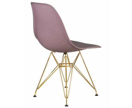 Набор 4 шт Стул обеденный DOBRIN DSR, ножки золотые, цвет сиреневый (P-04), Вариант: ножки золотые, цвет сиреневый (P-04), изображение 5 | Интернет магазин мебели и декора LifeDekor
