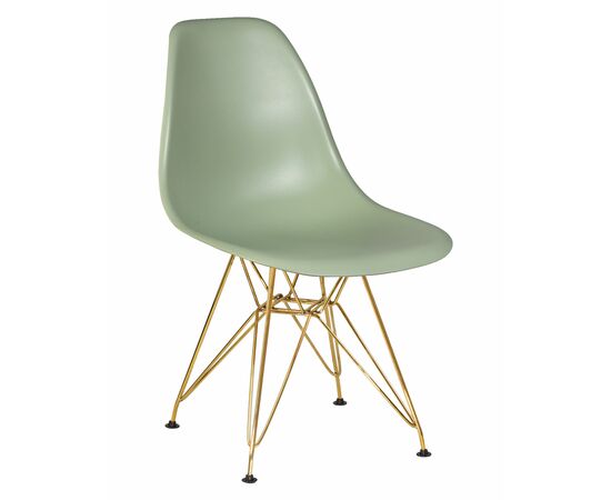 Набор 4 шт Стул обеденный DOBRIN DSR, ножки золотые, цвет мятный (NX-G-09), Вариант: ножки золотые, цвет мятный (NX-G-09), изображение 2 | Интернет магазин мебели и декора LifeDekor