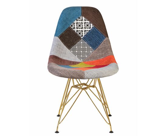 Набор 4 шт Стул обеденный DOBRIN DSR, ножки золотые, цвет мозайка, Вариант: ножки золотые, цвет мозайка, изображение 7 | Интернет магазин мебели и декора LifeDekor